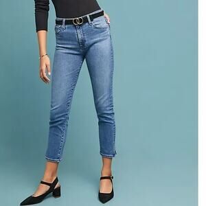 Adriano Goldschmied Women's The Stevie High Rise Skinny Ankle Jeans Blue Size 26